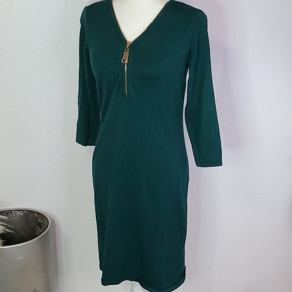 Allison Brittney emailed green sweater dress small